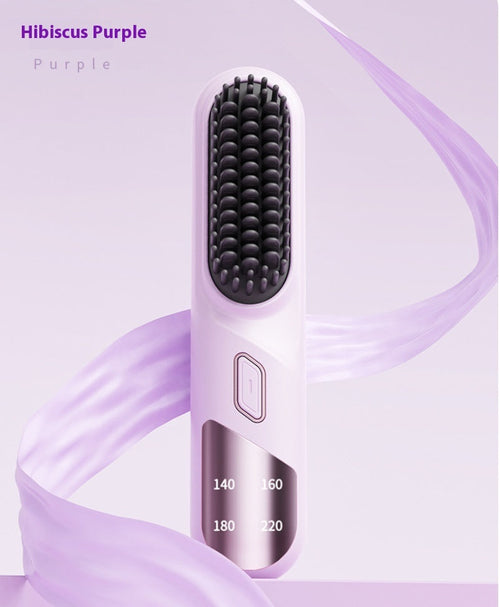 Wet Dry Hair Straightener Cordless Hair Straightener Brush With Fast
