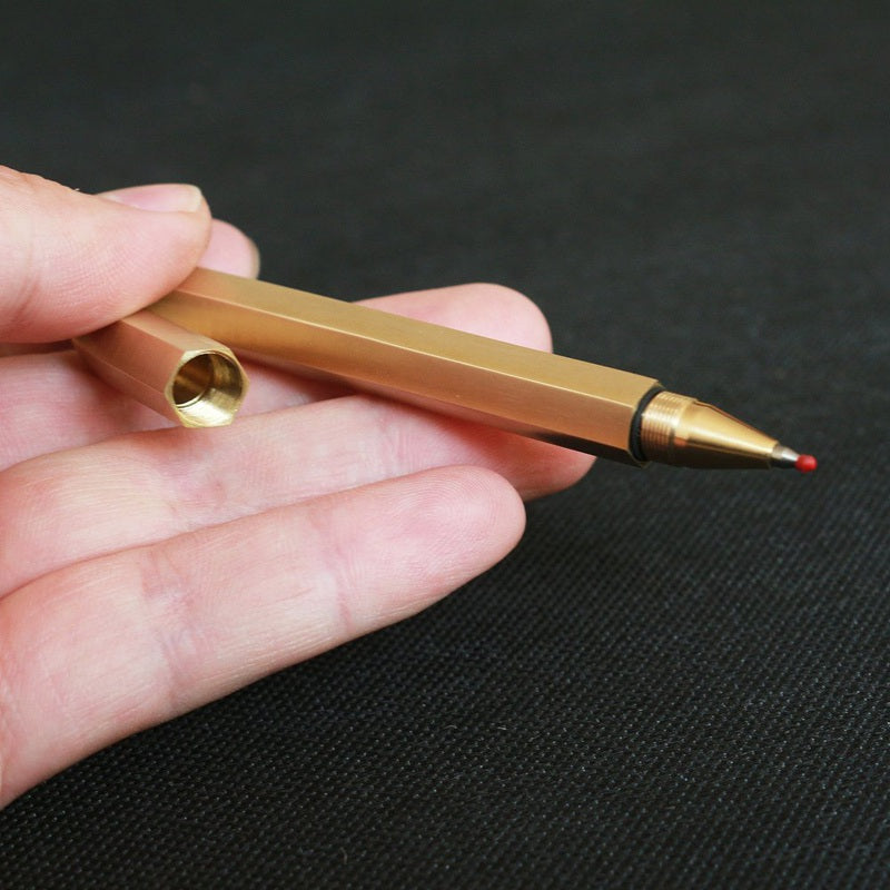 Hexagon Brass Pen