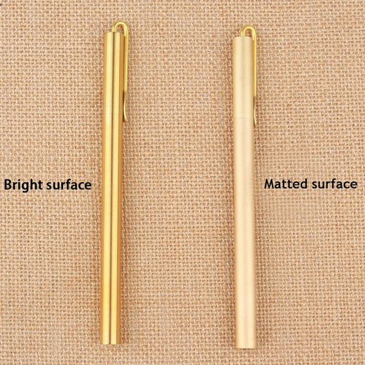 Brass Clip Ballpoint Pen