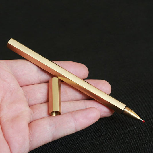 Hexagon Brass Pen