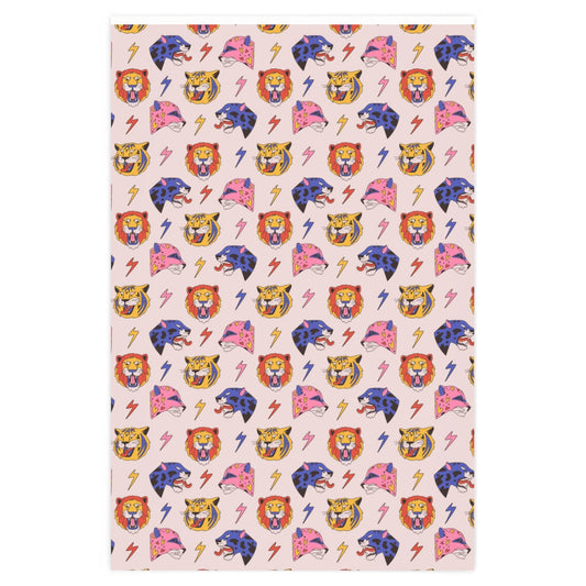 Pretty Roaring Animals Wrapping Paper