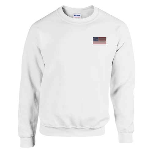 Sweat-shirt Drapeau des États-Unis en broderie