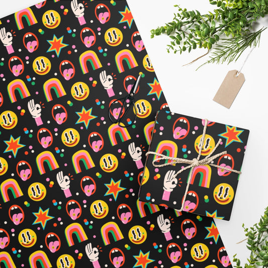 Crazy Retro Wrapping Paper