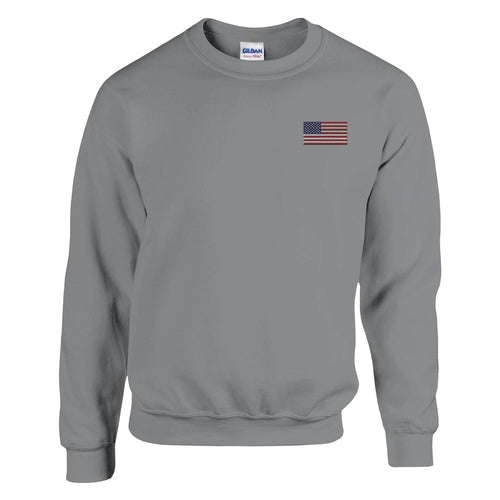 Sweat-shirt Drapeau des États-Unis en broderie