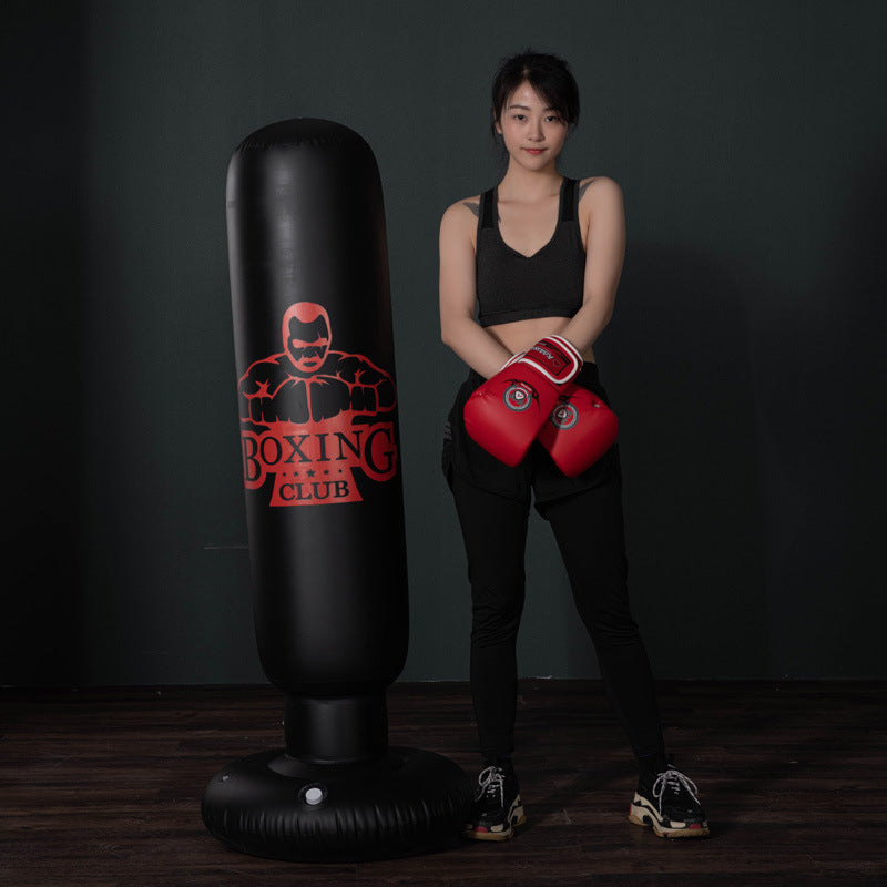 Standalone Inflatable Punching Bag Kickboxing Workout Equipment for