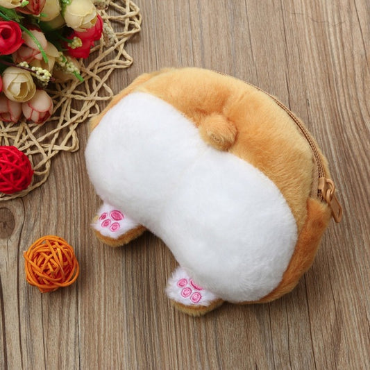 Fashion women coin purse Cute Cartoon Dog Butt