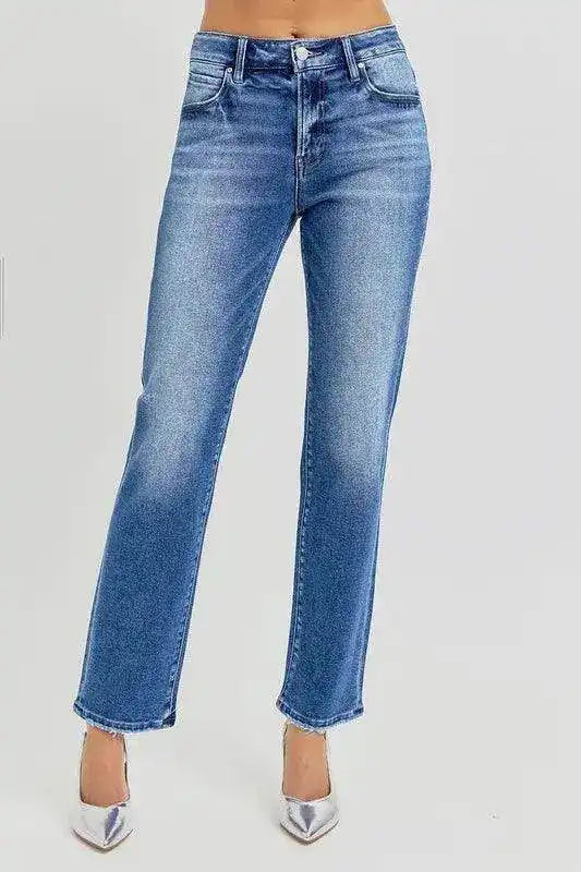 RISEN Mid Rise Ankle Tapered Jeans RDP5858