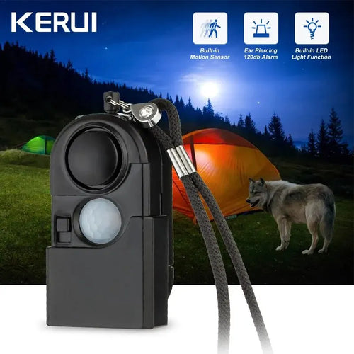 KERUI Portable Mini Motion Detector Alarm 120DB Siren SOS LED Light