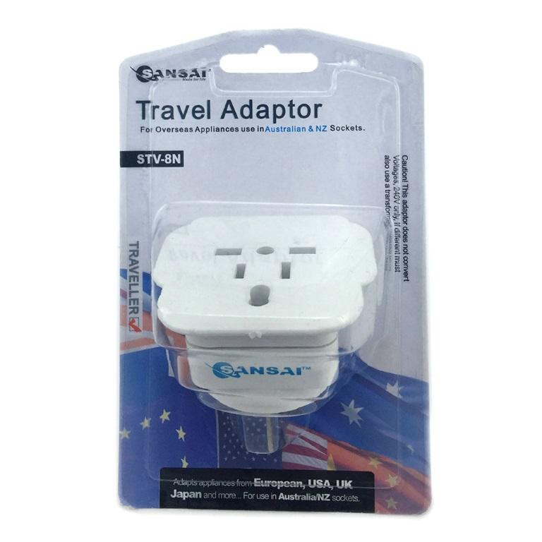 GENERIC Travel Adaptor for 240V equipment from Britain, USA, Europe,