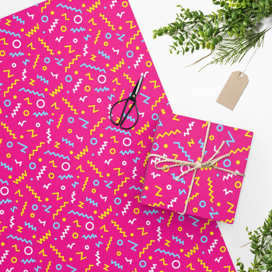 Modern Pink Wrapping Paper