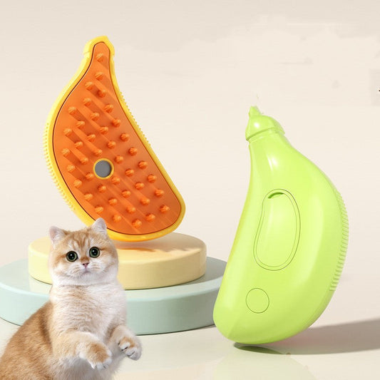 3 In 1 Pet Steam Brush Cat Dog Cleaning Steamy Spray Massage Beauty