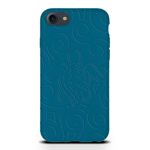 Ocean Turtle - Biodegradable phone case - Ocean Blue and Black