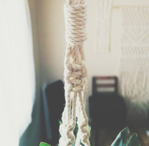 Macrame Plant Hanger, Hanging Planter, Modern