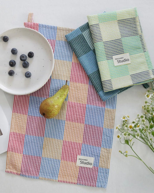 Pastel Checker Placemat for Dopamine Table Setting