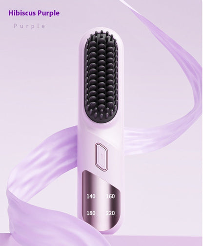 Wet Dry Hair Straightener Cordless Hair Straightener Brush With Fast