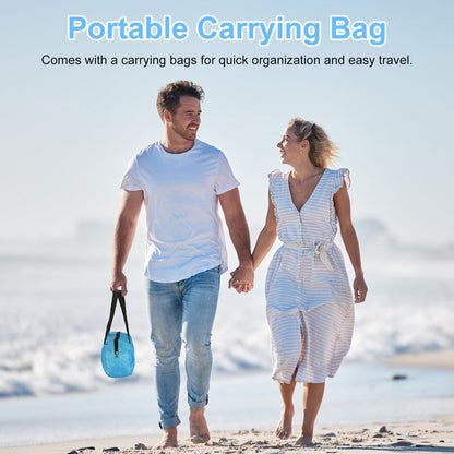 1Pc 4-6 Person Beach Tent Canopy  With 3 Door Openings Carry Bag UPF50