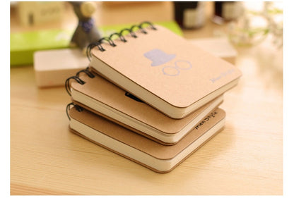 10*8.5cm Cute Coil Notebook Moustache Pipe