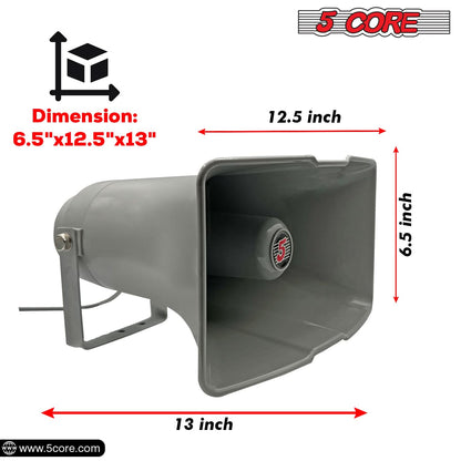 5 Core PA Horn Speaker Outdoor Siren Loudspeaker 35W RMS Loud