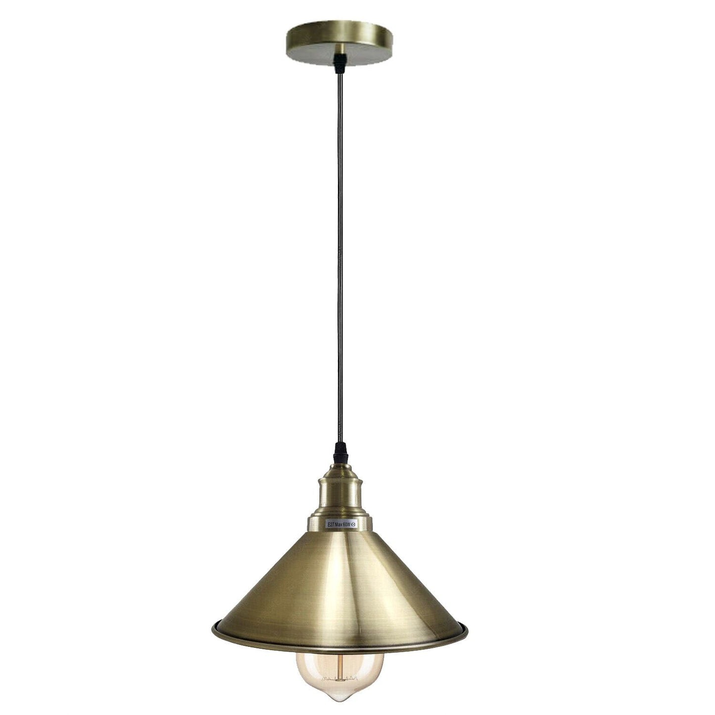 Industrial Vintage single ceiling Pendant Lighting Metal cone Green