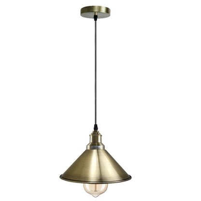 Industrial Vintage single ceiling Pendant Lighting Metal cone Green
