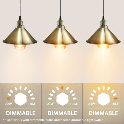 Industrial Vintage single ceiling Pendant Lighting Metal cone Green