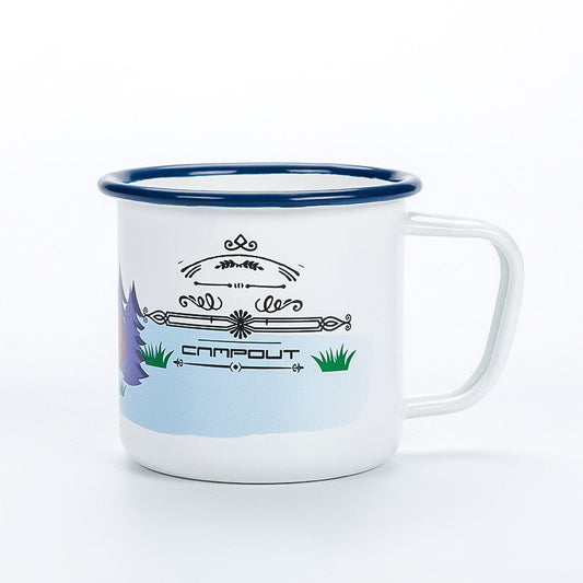Enamel Camping Mug 300ml Colourful Metal Enamel Coffee Tea Camp Cups