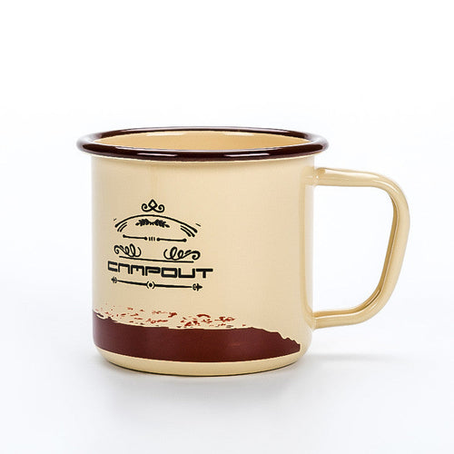 Enamel Camping Mug 300ml Colourful Metal Enamel Coffee Tea Camp Cups