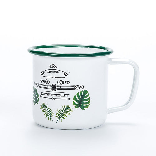 Enamel Camping Mug 300ml Colourful Metal Enamel Coffee Tea Camp Cups