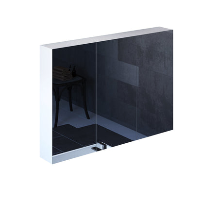 Three Door Frameless Medicine Cabinet With 4 Adjustable Shelves