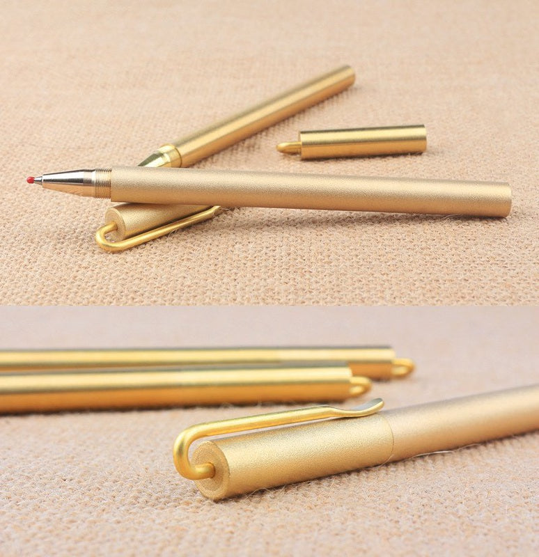 Brass Clip Ballpoint Pen
