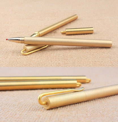Brass Clip Ballpoint Pen