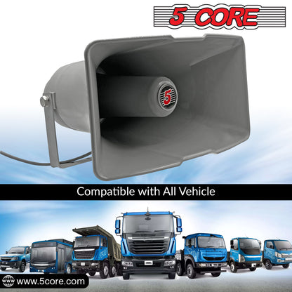 5 Core PA Horn Speaker Outdoor Siren Loudspeaker 35W RMS Loud