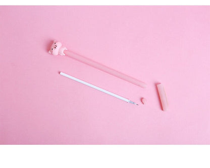 1PC Cute Pink Pig Pen Marker Neutral Silica