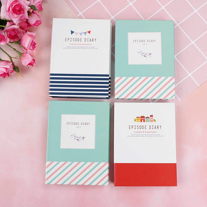 1pc Notebook With Pen Hardcover Sticky Combination