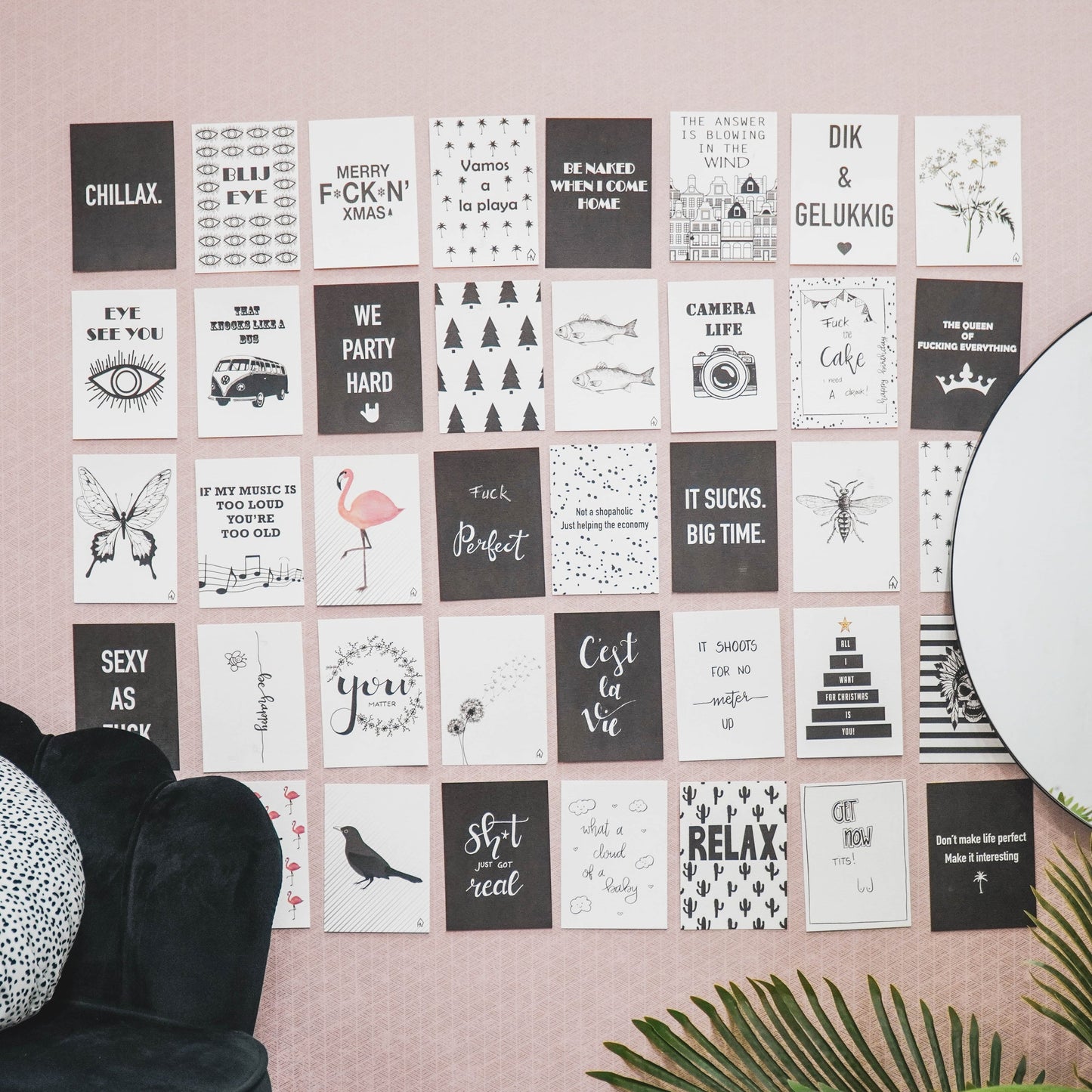 Postcard - Paper - Summer Vibes - Set of 5 - A6