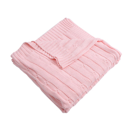 Soft Warm Cotton Knitted Blanket Pure