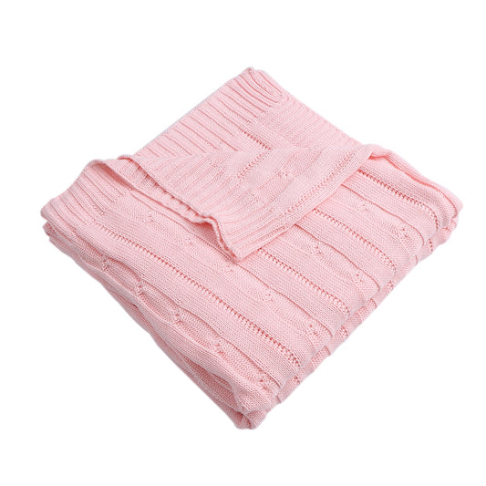 Soft Warm Cotton Knitted Blanket Pure