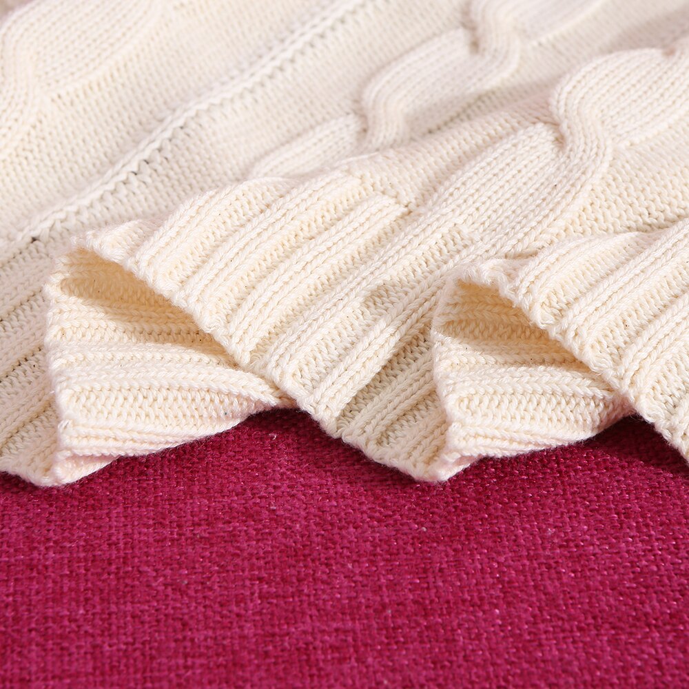 Soft Warm Cotton Knitted Blanket Pure