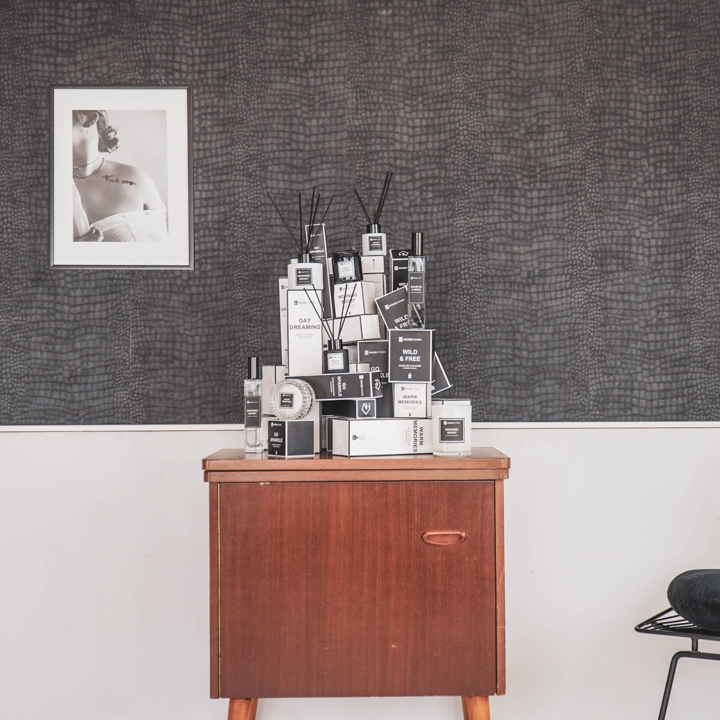 Reed Diffuser -Glass/ Fibre- 50 ml - Wild and free