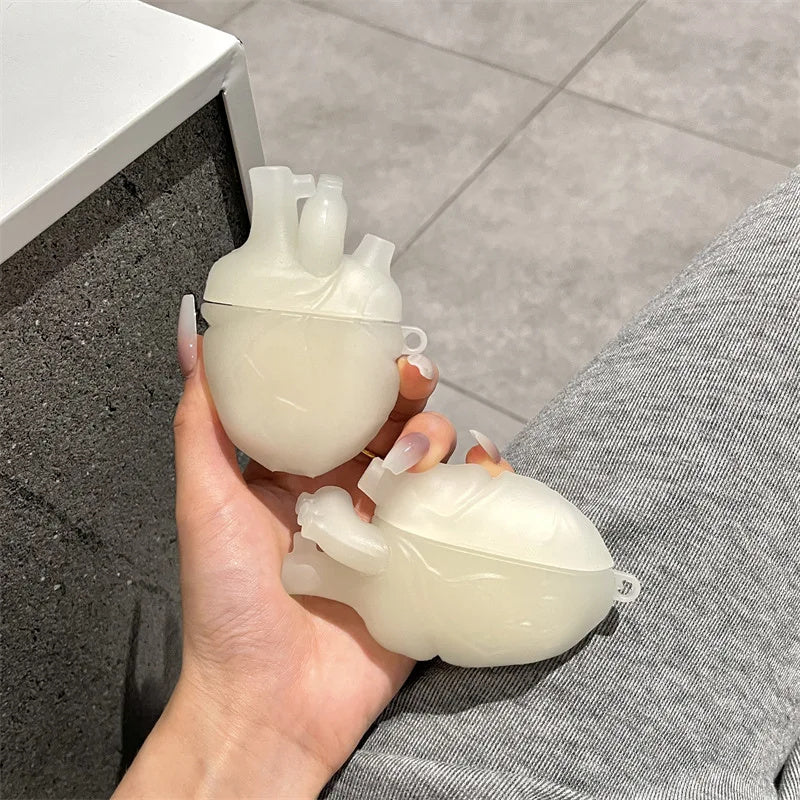 Earphones Case 3D Body Heart Style Case For Airpods 3,Soft Protective