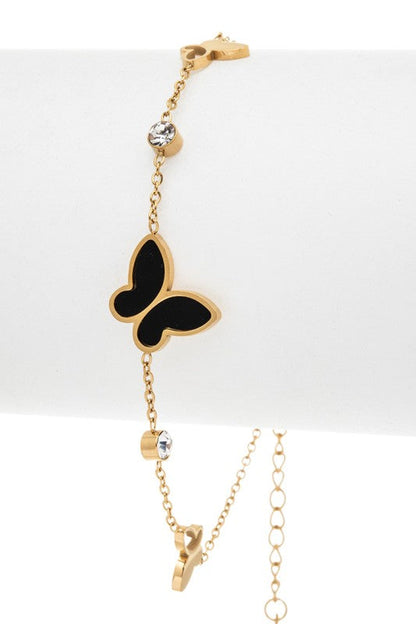 Stainless Steel Butterfly Bracelet