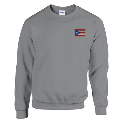 Sweat-shirt Drapeau de Porto Rico en broderie