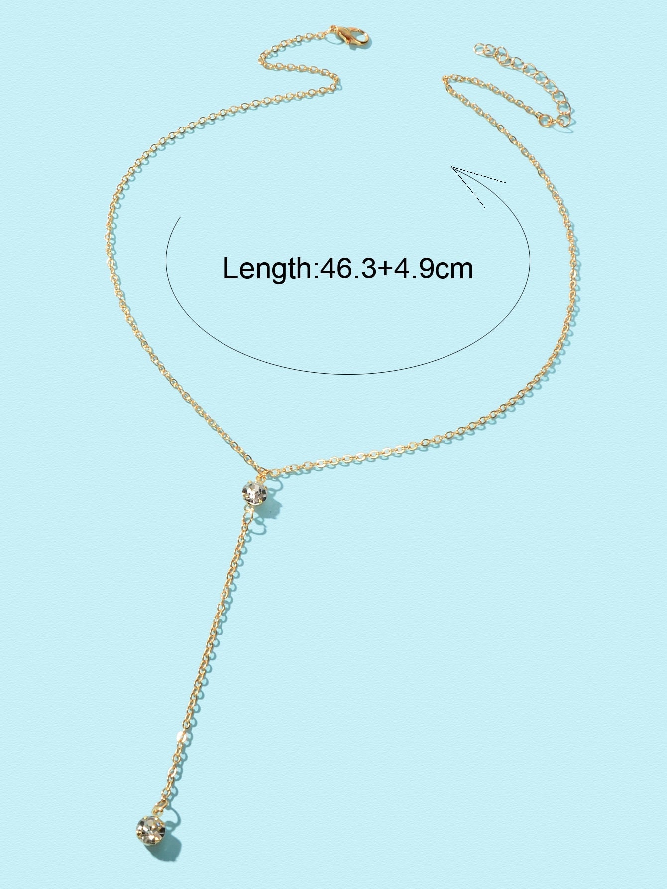 Gold Long Tassel Chain Necklace Elegant Statement Piece Jewelry for