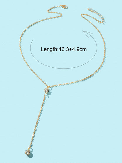 Gold Long Tassel Chain Necklace Elegant Statement Piece Jewelry for