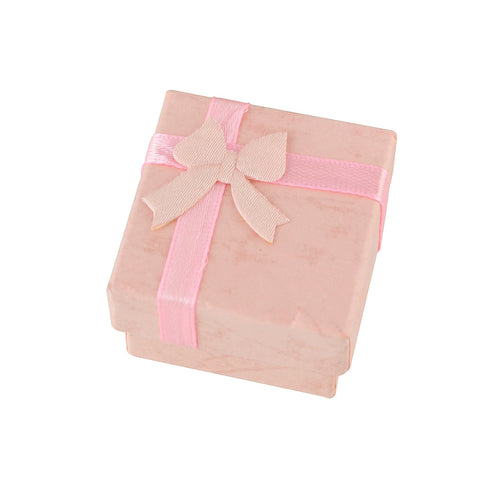 Pink Red Cardboard Square Jewellery Gift Boxes for Rings with Lid