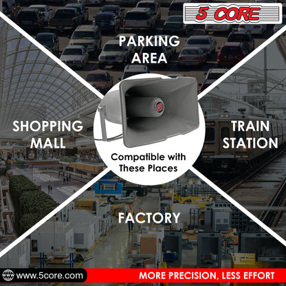 5 Core PA Horn Speaker Outdoor Siren Loudspeaker 35W RMS Loud