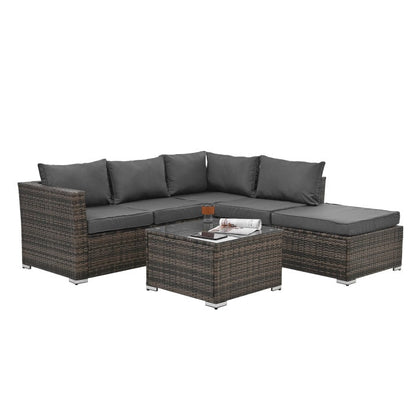 Patio Furniture, Outdoor Furniture, Seasonal PE Wicker Furniture, 4