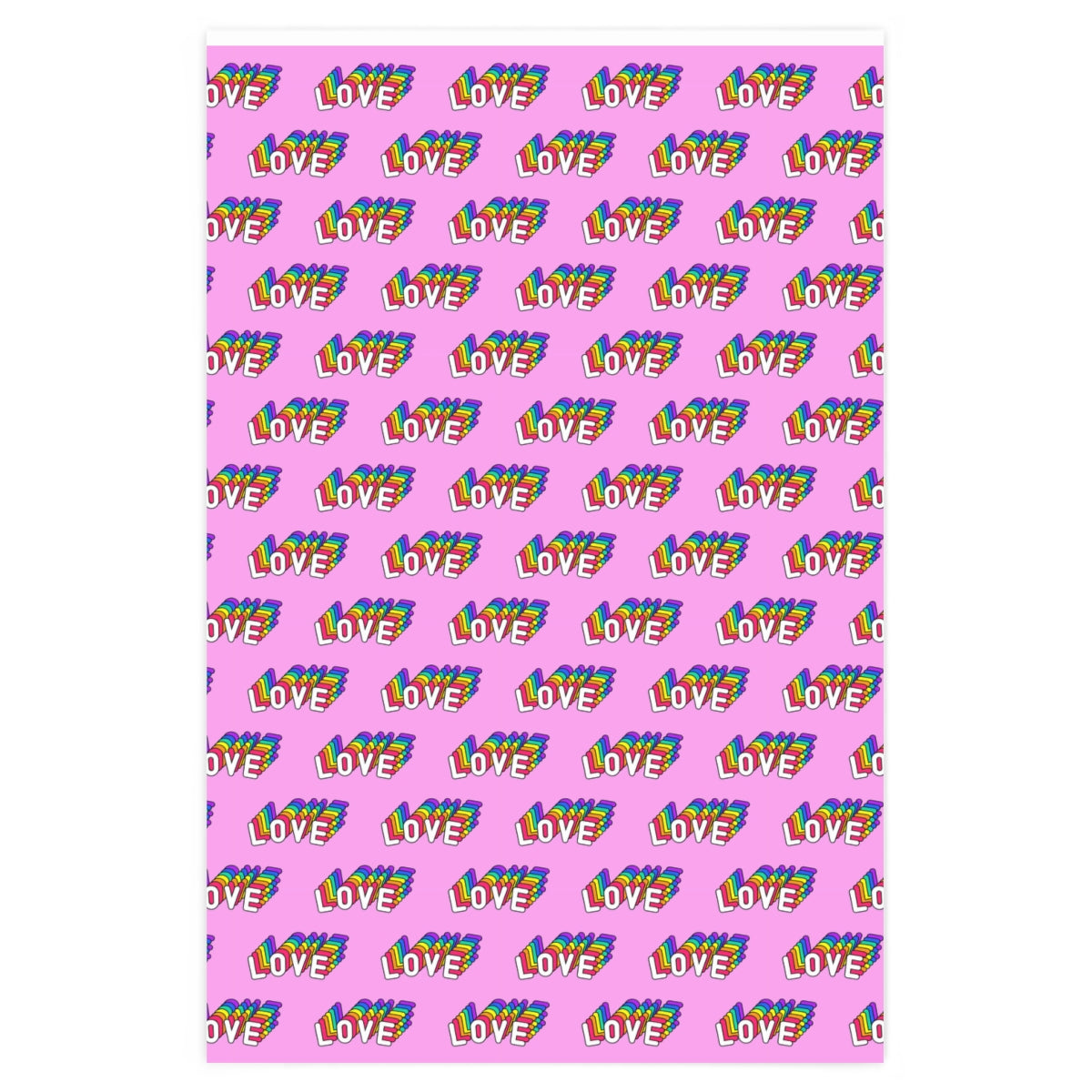 Love Rainbow Wrapping Paper