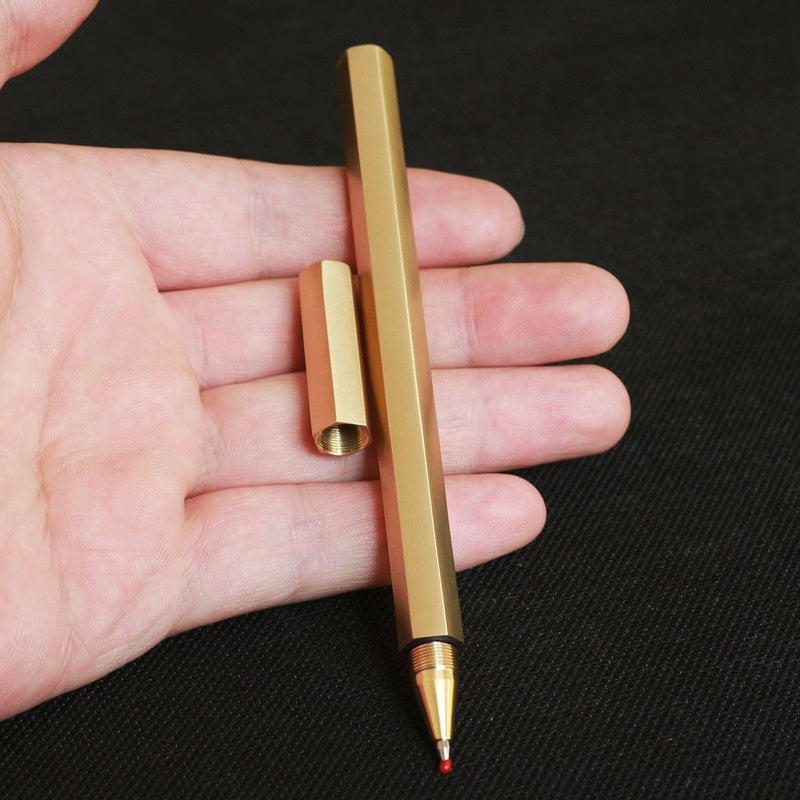 Hexagon Brass Pen