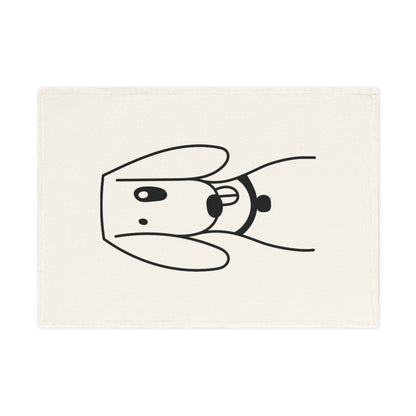 Foxhound dog Cotton Tea Towel, 50 x 70 cm, organic cotton,